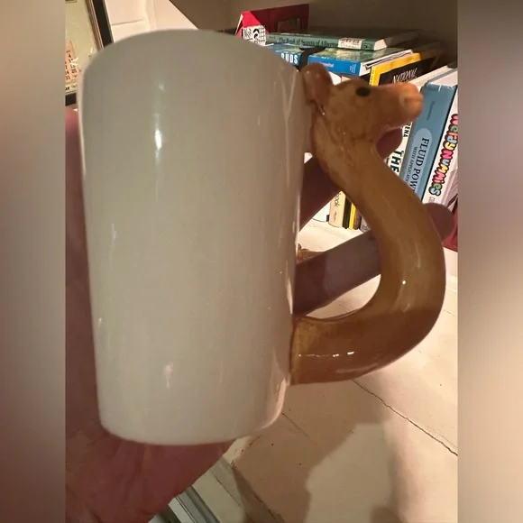 Source Unknown White Ceramic Mugs with Camel Handle - Set of 2 - Picture 5 of 5